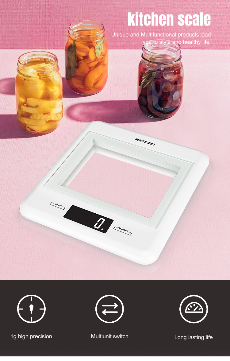Báscula cocina electrónica alimentos pantalla LCD Digital 5Kg
